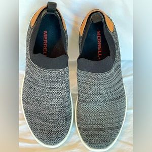 Women’s Gray Stretch Merrill Slip-Ons